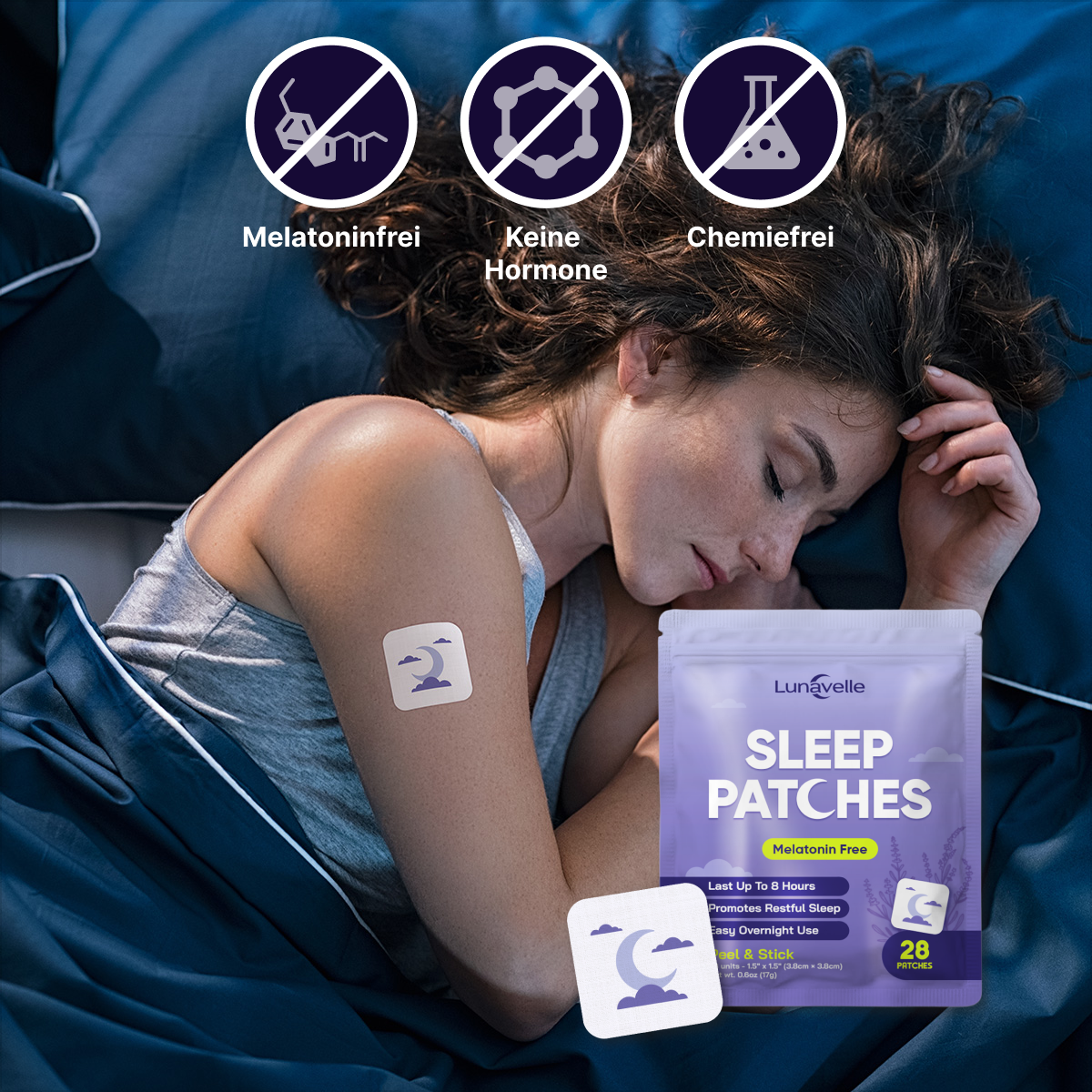 Lunavelle – Schlafpflaster ohne Melatonin